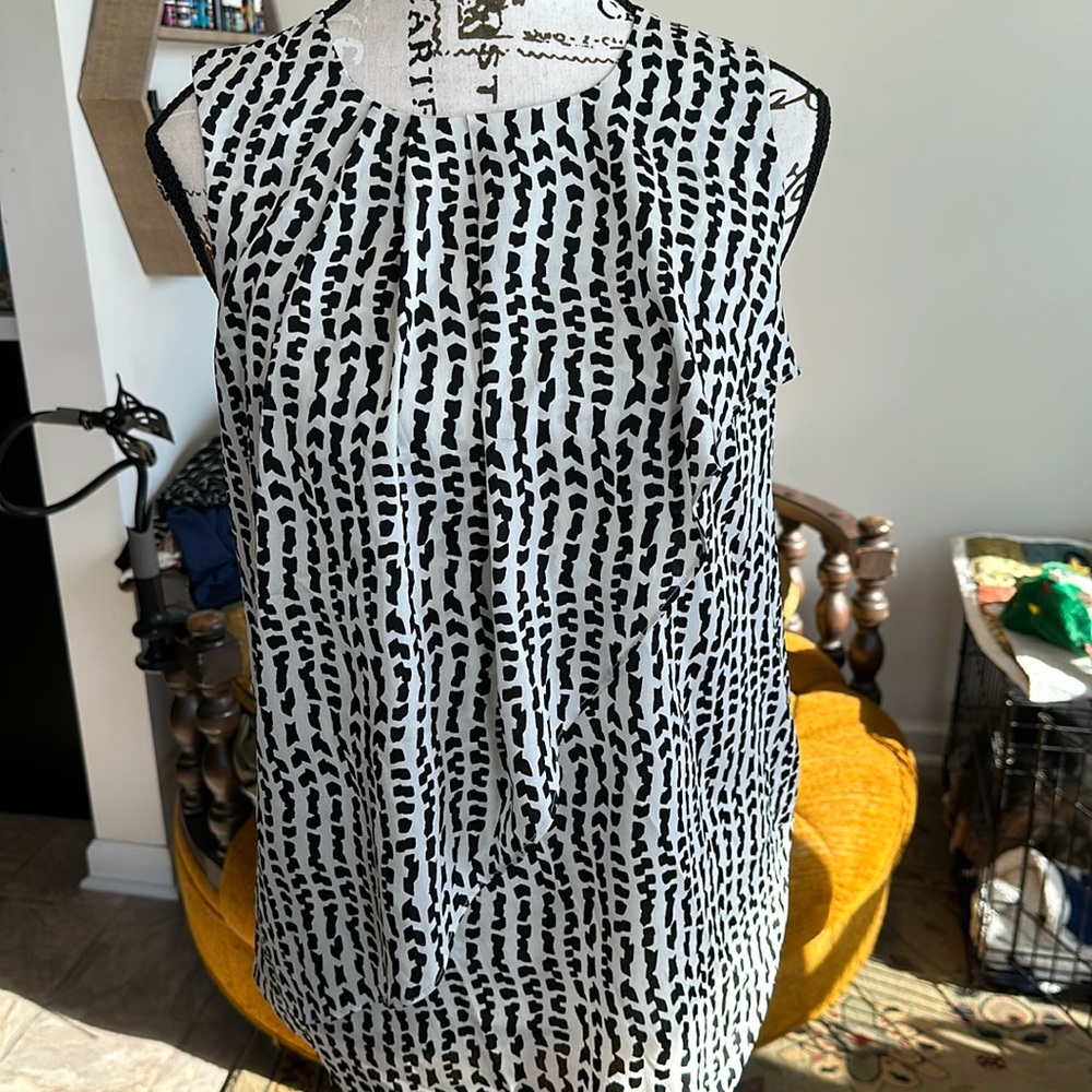 Ann Taylor Sleeveless Blouse Size 6